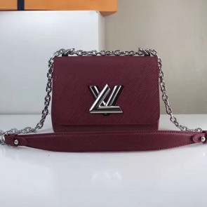 Copy Louis Vuitton Epi leather Twist PM Burgundy M50332 VS07474