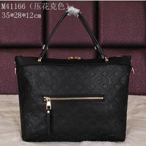 Copy Louis Vuitton Monogram Empreinte Bastille MM Tote Bag M41164 Black VS06150