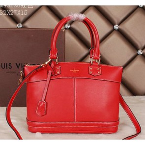 Copy Louis Vuitton Suhali Leather LOCKIT PM Bags M43220 Red VS09083