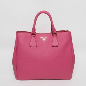 Designer Copy Prada Original Grained Calfskin Leather Tote Bag BN2423 in Peach XZ VS01830