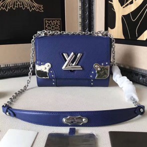 Designer Imitation Louis Vuitton Epi Leather Twist MM Blue M42364 VS06719