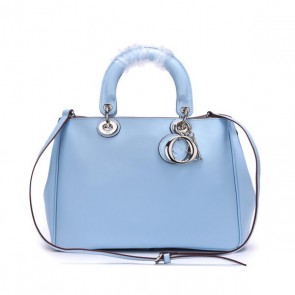Dior Diorissimo Bag in Smooth Calfskin Leather D0902 SkyBlue VS01623