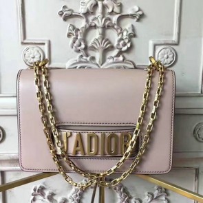 Dior J'adior Flap Bag with Chain in Pink Calfskin D240603 VS09464