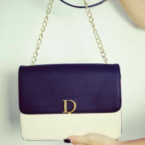 Dior Litchi Leather Flap Shoulder Bag D8218 VS07758