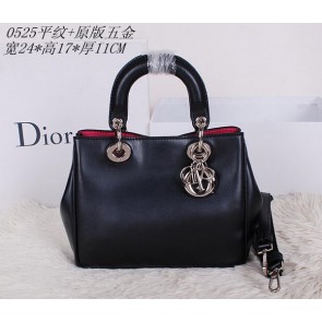 Dior mini Diorissimo Bag Smooth Leather CD0525 Black VS00236