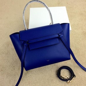 Fake Celine mini Belt Bag Original Grainy Leather C98311 Royal VS06052