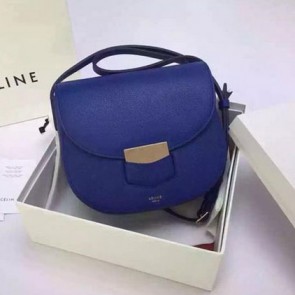 Fake Celine Trotteur Bag Calfskin Leather CTA4298 Blue VS03874