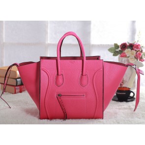 Fake Copy Celine Luggage Phantom Square Tote Bag 3341 in Pink Clemence Leather VS06501