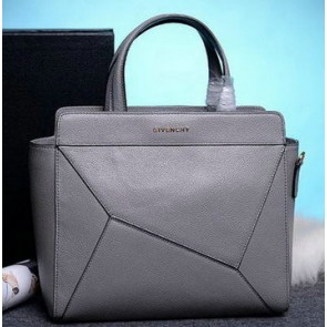 Fake Givenchy Tote Bag Grainy Leather G5855 Grey VS06748