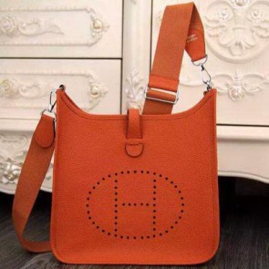 Fake Hermes Evelyne 32cm Messenger Bag H1188 Orange VS03054