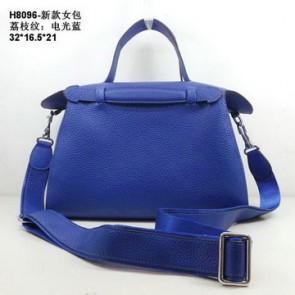 Fake Hermes Oxer Top Handle Messenger Bag H8096 Blue VS04324
