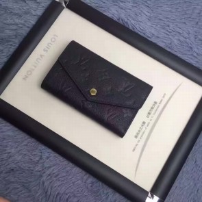 Fake Louis Vuitton Monogram Empreinte Compact Curieuse Wallet Noir M60568 VS05704