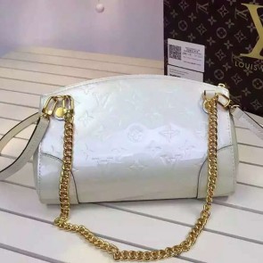 Fake Louis Vuitton Monogram Vernis Santa Monica Clutch White M50410 VS04182