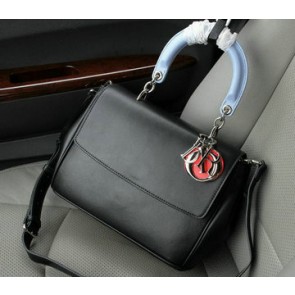 Fake Replica Dior Be Dior Flap Bag Nappa Leather CD1140 Black VS01395