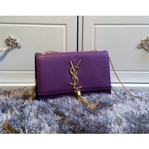 Fake YSL Monogramme Cross-body Shoulder Bag Smooth Leather Y311218 Violet VS05837
