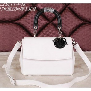 Fashion Dior Be Dior Flap Bag CD0322 White VS01179