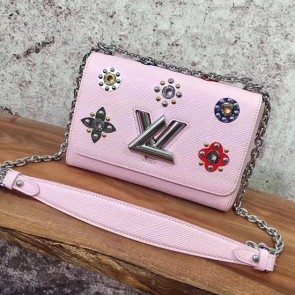 Fashion Louis Vuitton Epi Leather Twist MM M54220 Pink VS04096
