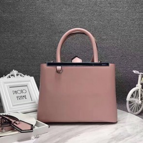 Fendi 2Jours Calf Leather Petite Tote Bag Pink FB1754 VS07344