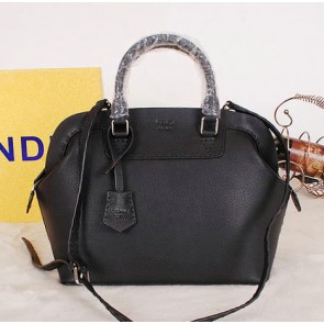 Fendi Adele mini Tote Bag Pebbled Leather 8BHN246 Black VS08968