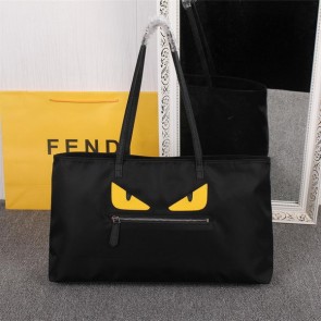 Fendi Bag Bugs Travelling Bag Nylon Fabric FD2977 Black VS03066