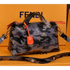 Fendi Camouflage Grainy Leather Tote Bags FD2330 Grey VS08716