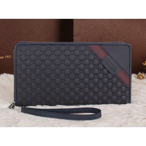 Gucci Guccissima Leather Clutch G2637 RoyalBlue VS07981