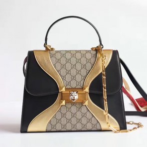 Gucci Iside GG Supreme and Leather Top Handle Bag 476435 VS07237