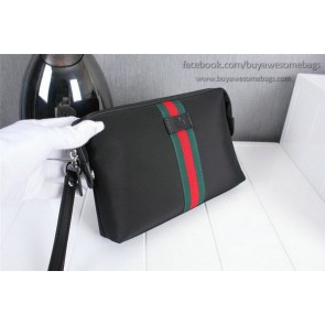 Gucci Original GG Canvas Clutch 80628 Black VS06994