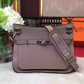 Hermes Jypsiere 28CM Bag Grey Taurillon Clemence Leather H0628 VS08957