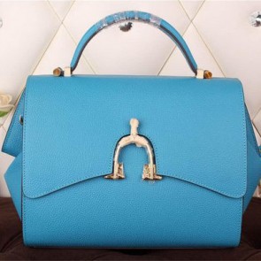 Hermes Stirrup Top Handle Bag H30560 Blue VS00244
