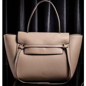 High Quality Fake Celine Belt Bag Original Litchi Leather CL3345M Khaki VS00339