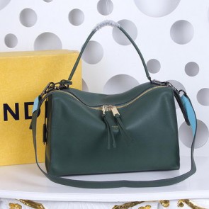 High Quality Fendi Turquoise Strap Top Handle Bag FD39375 Green VS07509