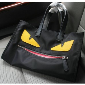 Hot Replica Fendi Buggies Tote Bag Nylon Fabric FD1150 Yellow VS07554