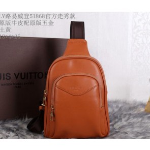 Imitation AAA Louis Vuitton Backpack Calfskin Leather M51868 Wheat VS01751
