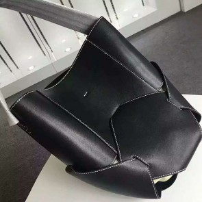 Imitation Celine Large Holdall Shoulder Bag In Black Natural Calfskin 178003 VS05720