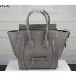 Imitation Celine Luggage Micro Tote Bag Original Leather C3308M Grey VS08558