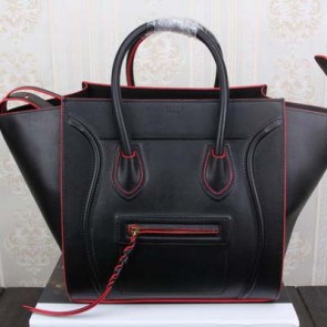 Imitation Celine Luggage Phantom Tote Bag Original Leather CT3341 Black VS06561