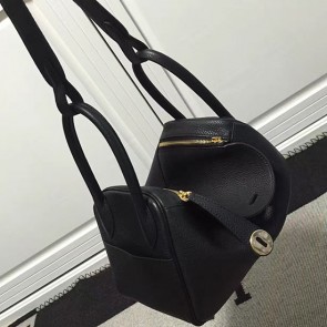 Imitation Cheap Hermes Lindy 26 Bag Black Togo Calfskin Leather HLD2630 VS01257