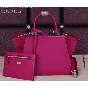 Imitation Fendi 3Jours Tote Bag Calfskin Leather F8936 Purple VS04227