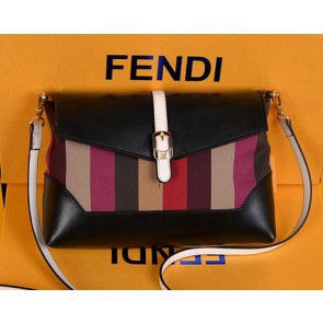 Imitation Fendi Pequin Large Canvas Clutch 8M2688 Black VS07283