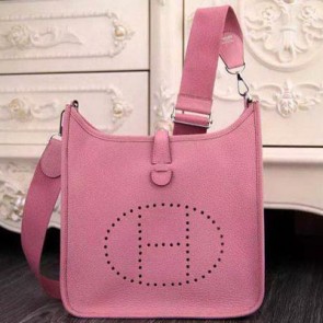 Imitation High Quality Hermes Evelyne 32cm Messenger Bag H1188 Pink VS02749