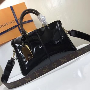Imitation Louis Vuitton Patent Leather Tote Miroir Black M54639 VS01414