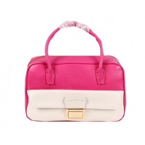 Imitation miu miu Original Goat Leather Tote Bag RT0093 White&Rose VS02744
