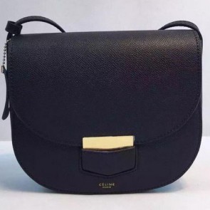 Imitation Top Celine Trotteur Bag Calfskin Leather CTA8002 Black VS07649