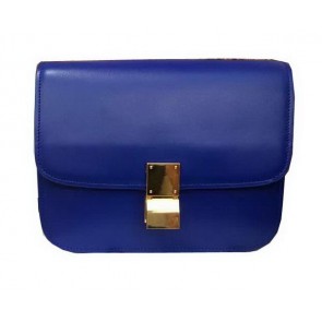 Knockoff Celine Classic Box Small Flap Bag Smooth Leather C3347 Royal VS06855