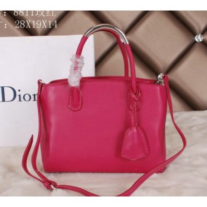 Knockoff Dior ADDICT Bag Two-Tone Calfskin Leather D8811 Rose VS08086