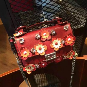 Knockoff Fashion Fendi Fashion Show Double Micro Baguette Red FD2060 VS07397
