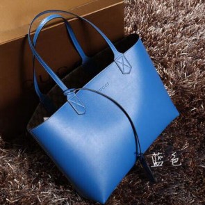 Knockoff Gucci Reversible GG Leather Tote Bags 368568 Blue VS07990