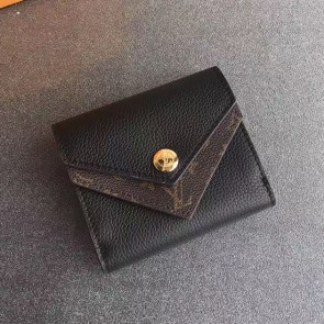 Knockoff Louis Vuitton Double V Compact Wallet Noir M64419 VS08576