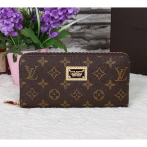 Knockoff Louis Vuitton Monogram Canvas Zippy Long Wallets M66570 VS05510